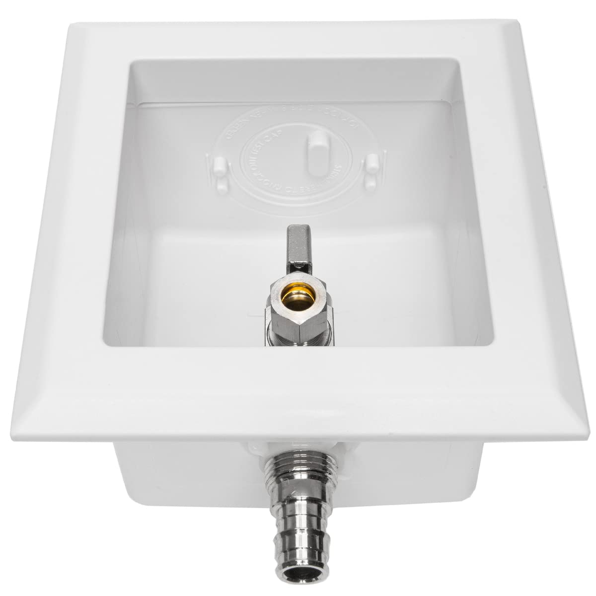 EFIELD Caja de salida de inodoro premontada, válvula de ángulo de 1/4 de giro Pex-A de expansión de 1/2 pulgada (F1960) x compresión de 3/8 pulgadas, chapado en cromo, sin plomo