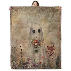 Cute Ghost With Flowers