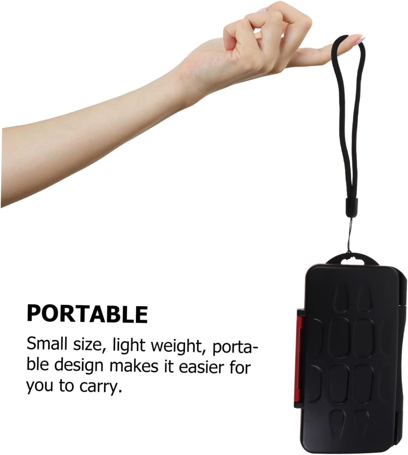 Waterproof Shockproof Memory Card Storage Case for 12 Cards 12 Sturdy Protective Case for Cameras and Phones Portable Organizer Slots
