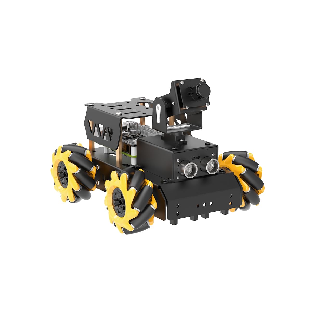 HIWONDER Robot Car with Raspberry Pi 5 AI Vision HD Camera, Python Programming Open Source DIY Robot Kit for Teens Adults, TurboPi Standard Kit &