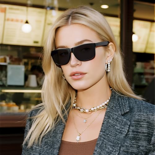 MASDUN Polarized Sunglasses for Men and Women Classic Square Frame UV Protection Sun glasses (3 Pack)3