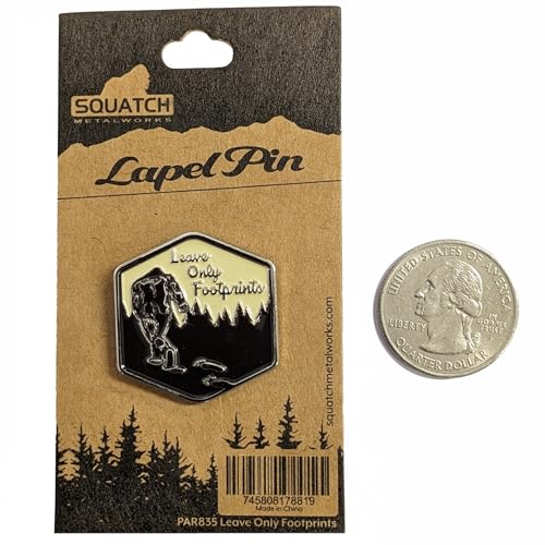 Image of Bigfoot Enamel Lapel Pin - for Fans of Bigfoot and Sasquatch