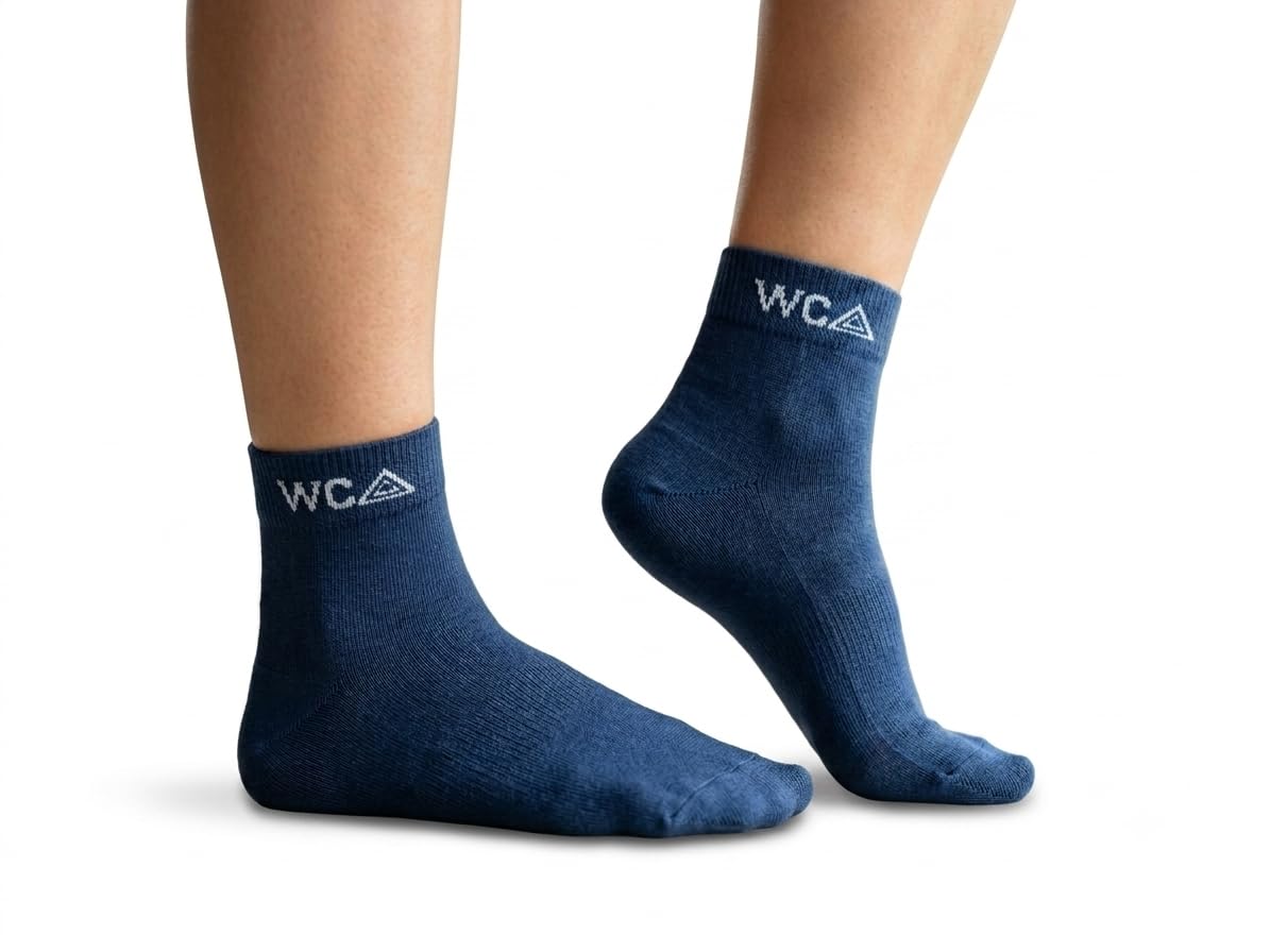 wca White Cotton Ankle Socks for Men & Women | Unisex Sports Socks | Breathable Gym Running Athletic Daily Wear Socks-picture-48