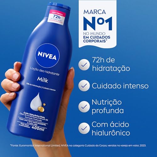 Loção Deo-Hidratante NIVEA Milk 400ml - Hidratação 72h Loção Deo-Hidratante NIVEA Milk 400ml - Hidratação 72h - Imagem 2