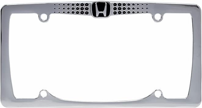 Chroma 042566 Honda Logo Chrome Reversible Frame, 1 Pack