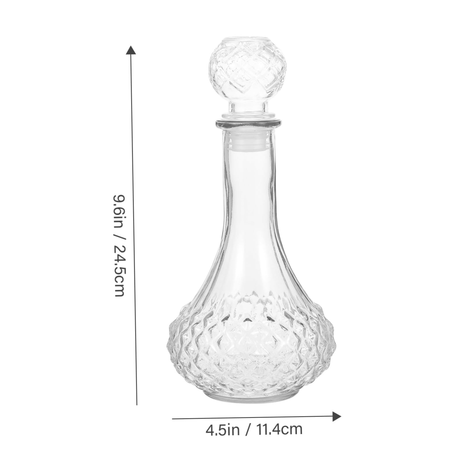 Garneck Wine Packing Bottle Cocktail Wine Decanter Enamel Plates and Bowls Crew Bottles Removable Bottom Container Sake Decanter Wine Serving Carafes Wine Carafes Decanter Glass