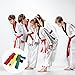 BESTonZON 6pcs Karate Training Gear Taekwondo Belts Martial Arts Belts for Boys and Girls Adults