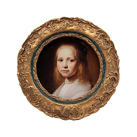 SYLVIA'S SHOP Vintage 3x3 Round Picture Frame Cover