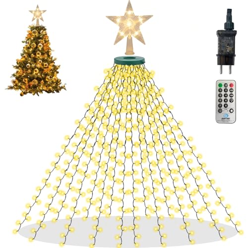 TEINNGO Lichterkette Weihnachtsbaum 480 LED mit Fernbedienung,...