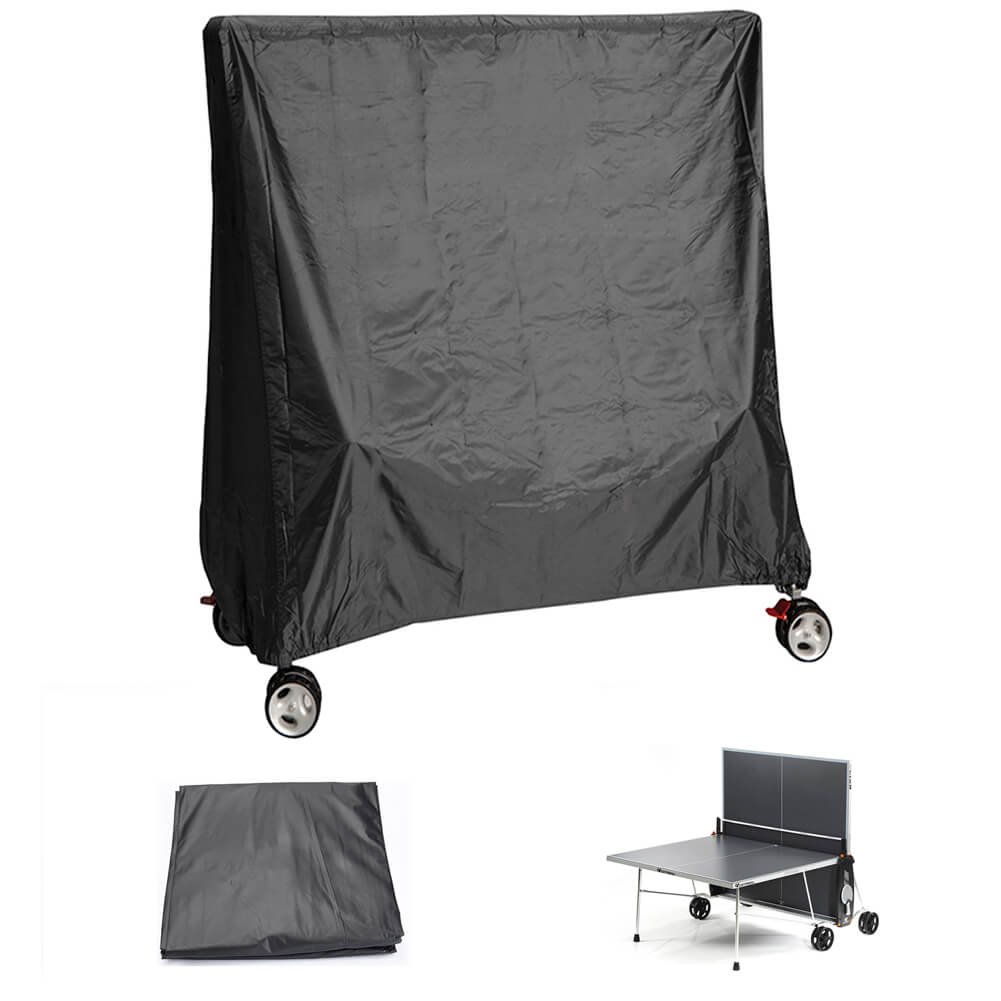 Housse Table Ping Pong, Imperméable et Contre Rayons UV Protection pour Table de Tennis de Table 165×70×185 cm Noir