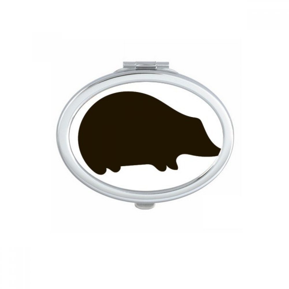 Miroir de poche lièvre mignon, un miroir ovale compact multicolor idéal comme cadeau original