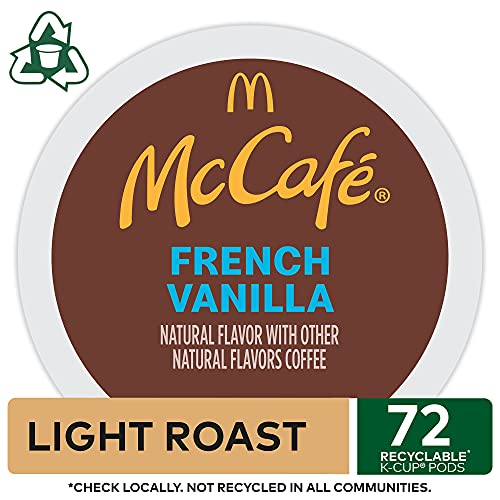 Image of McCafe French Vanilla, Single Serve Coffee Keurig K-Cup Pods, Flavored Coffee, 72 Count