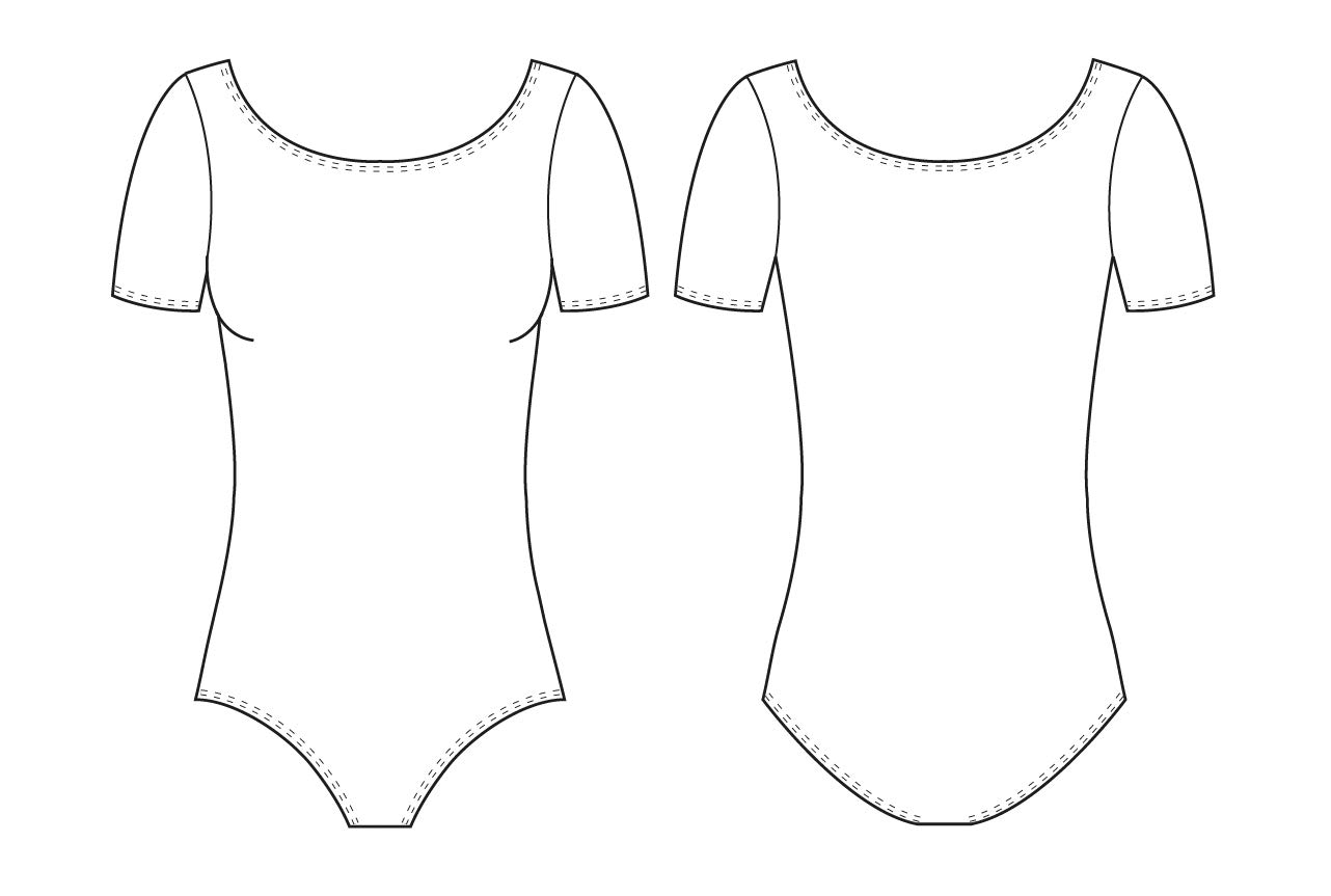 Bloch Dance Cavalier Classic Justaucorps à Manches Courtes pour Femme