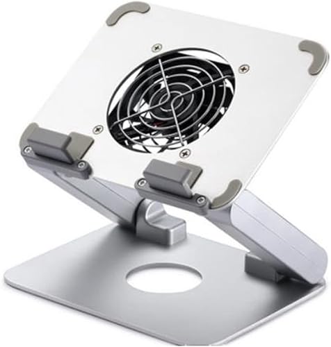 Soporte para portátil de enfriamiento Base de placa de enfriamiento de semiconductores Aleación de aluminio 360 Rotación ajustable Soporte para