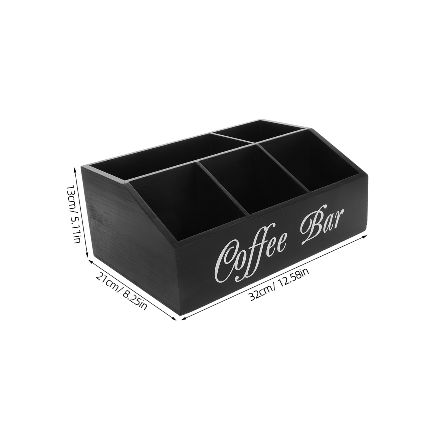 MAGICLULU Kaffeestation Organizer Aus Holz Kaffeebar Aufbewahrungsbox Multifunktionale Organizer Für Arbeitsplatte Kaffee Und Tee Zubehör Stellplatz-system Für Kaffeewerkzeuge
