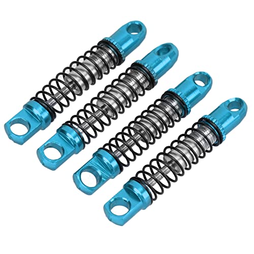 SPYMINNPOO Shock Absorbers, 4 Set Metal Front Rear Shock Absorbers Damper Compatible with D12 1/10 RC Car Upgrades Parts(Blue) Model Toys