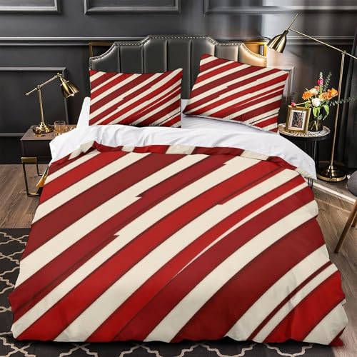 Housse de couette rayures rouges pour une chambre d'ado dynamique - 2