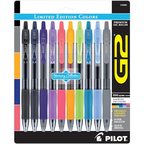 Stylos gel Pilot G2 pointe fine encre rétractable écriture fluide