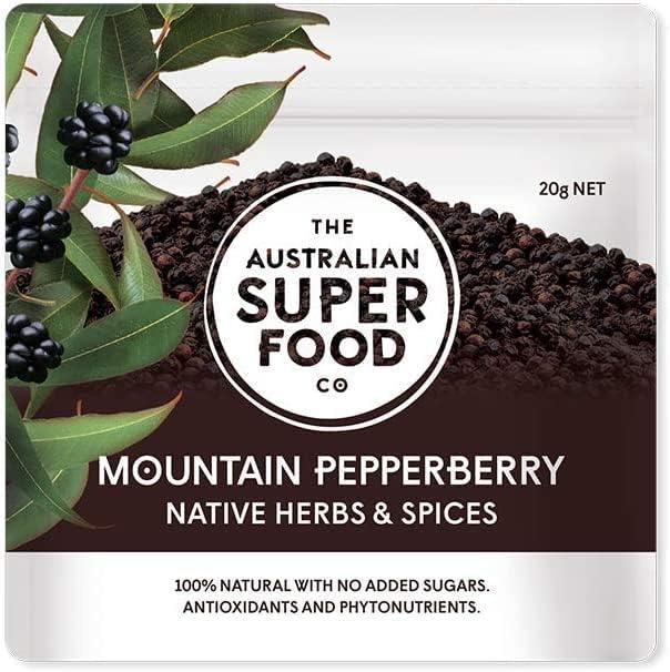 The Australian Superfood Company Whole mountain Pepperberry 20g, Green