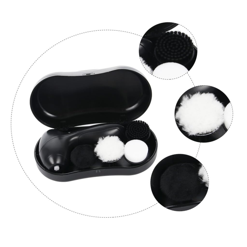 PACKOVE Lot De 2 Polisseuses À Chaussures Portables Brosses À Cirer Les Chaussures Brosses À Cirer Les Kit De Polissage du Cuir Portable Brosse d'entretien des