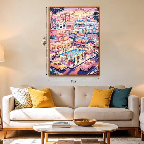 Puzzle de 500 Piezas para Adultos, Paisaje Escénico Santa Monica | Desafiante y Colorido, Con Letras en el Reverso, Ideal para Viajeros miniatura 6