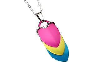 Pansexual Pride Pentacle Pendant Necklace