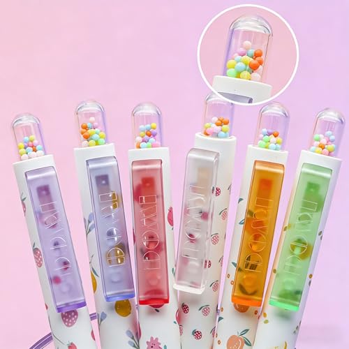 Pack de 12 bolígrafos de gel 0.5mm punta fina miniatura 6