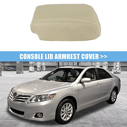 X Autohaux Car Center Console Lid Armrest Seat Box Cover Protector Replacement Microfiber Leather For Toyota Avalon 2005-2012 Armrest Lid Not Included Beige #TOP1