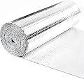 Aiglille Reflectix Insulation, 48" W x 99" L Double Bubble Reflective Thermal Foil Insulated for RV Window, Window Insulation for Summer Heat