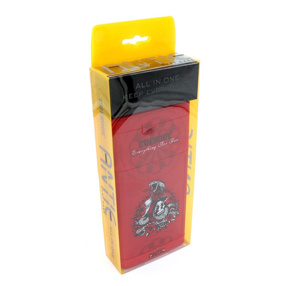 Étui Rigide CUESOUL ANTIE Pour Fléchettes - Contient 6 Fléchettes Et Accessoires Avec Drapeaux