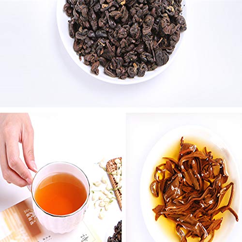 500g de té negro Biluo rojo a granel Yunnan Fengqing Dianhong té cocido té fresco - Imagen 5