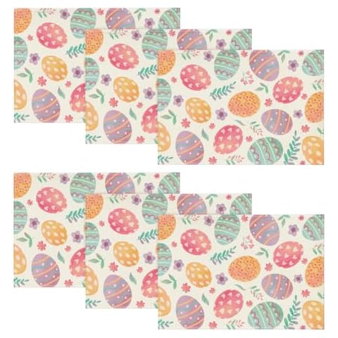 Artoid Mode Watercolor Eggs Placemats Cover
