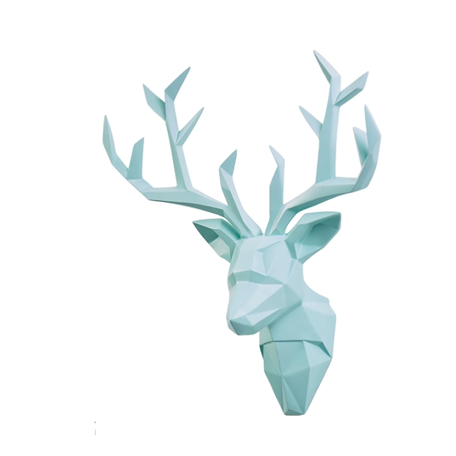 LMYSXAOZ Wall Decor Deer Head,Modern Art Animal Decoration Mounted Ornaments Head Mount Artificial Decor,Large Hanging Faux Taxidermy Stag Antler Sculpture