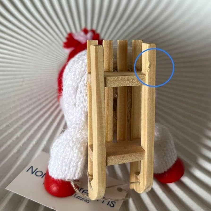 【新品/海外限定】ノルディカニッセ　そりに乗った女の子　白　 (北欧雑貨) 新品/海外限定】ノルディカニッセそりに乗った女の子白 (北欧雑貨)