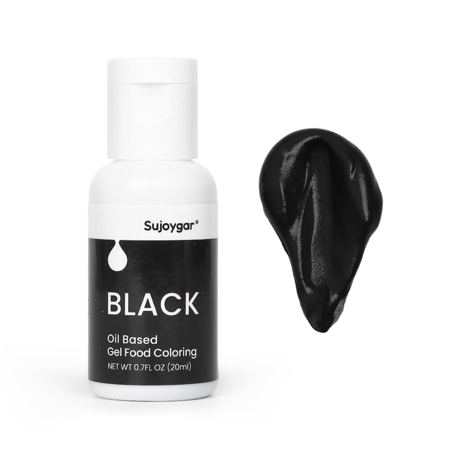 Oil Based Food Coloring For Chocolate, Black, Food Grade 20ml, Edible Oil Food Dye For Baking, Cupcake & Fondant, Icing