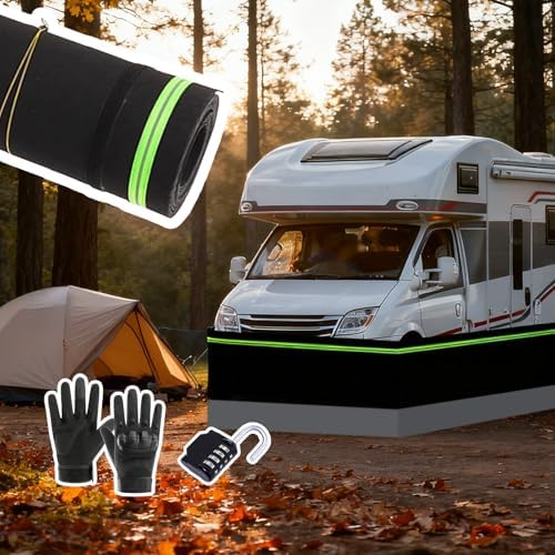 Portable Winter Car Skirt Set - Customizable Lengths 11-34m, Windproof & Snowproof, Ideal for Travel Trailers, SUVs & Cars, 2.6ft Height, Perfect for Cold Weather Protection