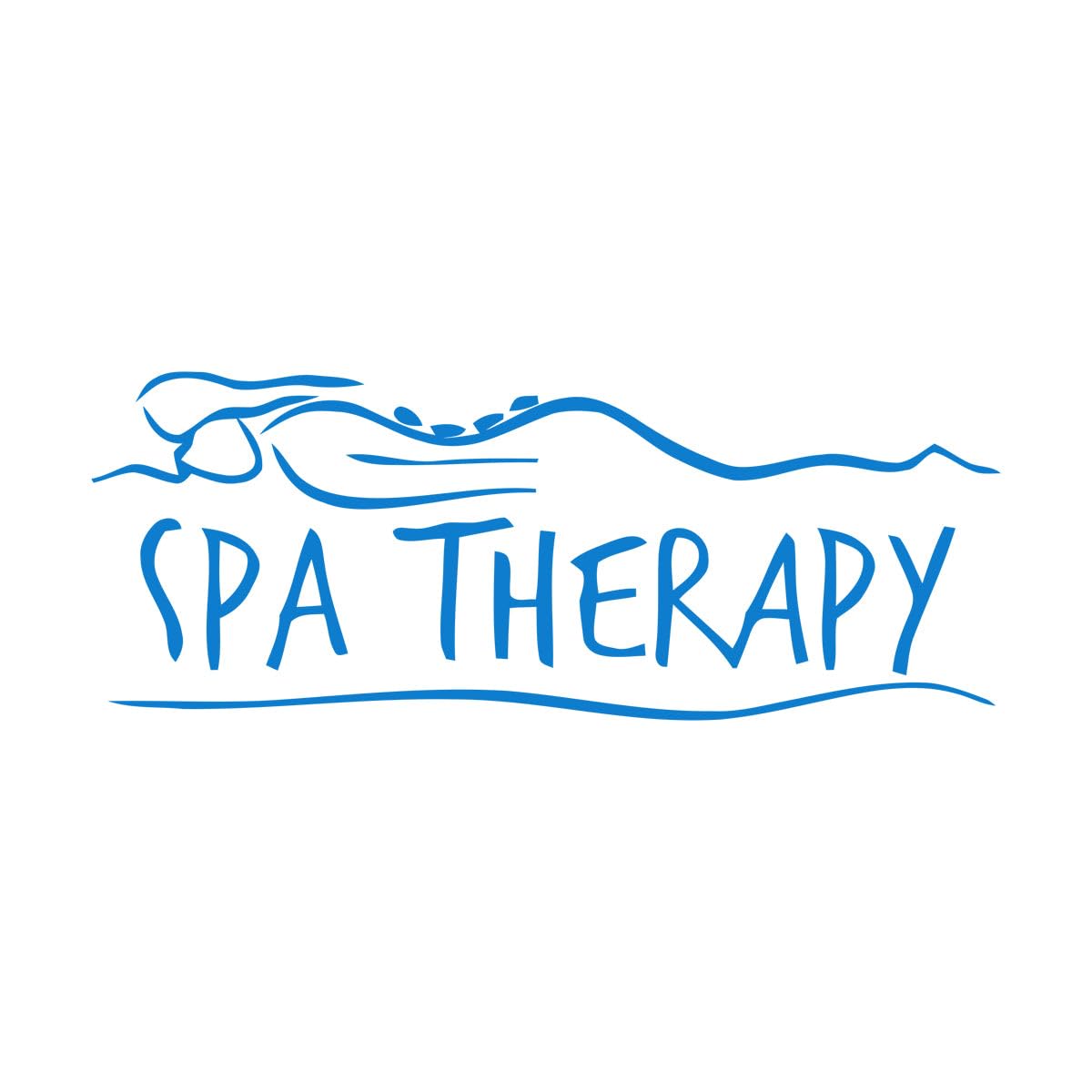 Lettering Decals Spa Salon Massage Room Relaxation 49.5x128.3cm Equipped with Transfer Film kit Extra Large Blue — image 1