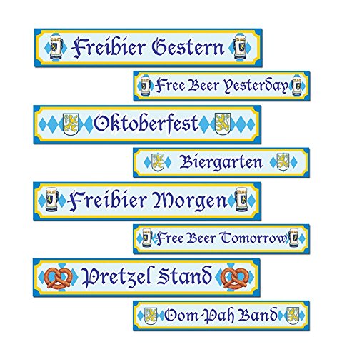 Beistle Co Oktoberfest Sign Cutouts