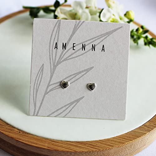 AMENNA, Brinco Coração Infantil Prata 925
