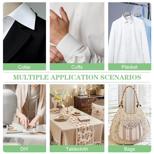 image for JUPEAN Light Weight Fusible Interfacing for Sewing: White 11.6