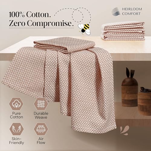 Torchons de cuisine anti-traces coton doux absorbant lavable marron x3 - 6