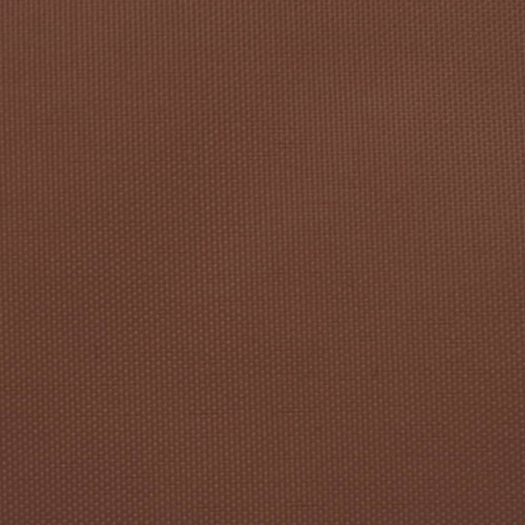 HOMIUSE Voile d'ombrage en toile - 4 x 5 x 6,4 m - Imperméable - Pour plage, balcon - Protection contre la pluie - Triangle - Protection solaire - Pour balcon, terre cuite - Rouge terre cuite