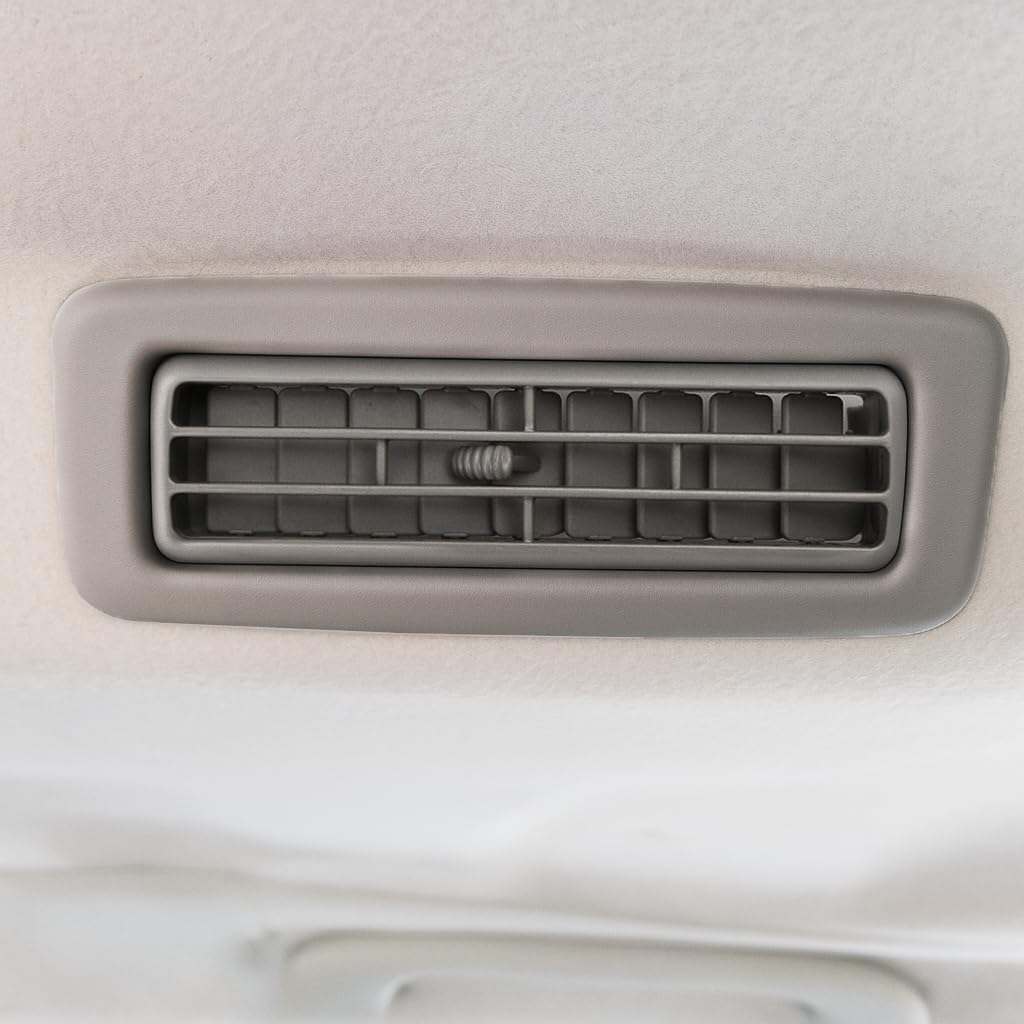 Air Vent - Car Roof A/C Vent Grille Parts, Fits for Toyota Highlander 2007 2008 2009 2010 2011 2012 2013 2014, Rear Air or Side Air Outlet Nozzle, Replaces 63601-48011-E0 63601-48011-B0, Gray Color