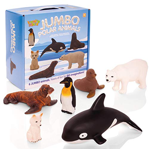 Preisvergleich Produktbild Learning Minds Set mit 6 Jumbo Polar Tierfiguren