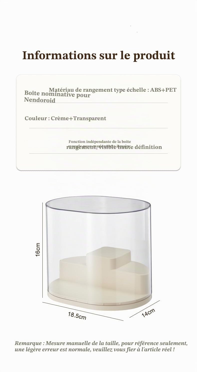 Vitrine de rangement transparente pour poupées, jouets, boîte de rangement pour figurines d'action/jouets/objets de collection (ladre), Q4268