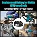 2-Pack 8000mAh High Capacity Replacement for Makita 18V Battery Compatible with Makita 18 Volt Batteries BL1860B BL1850B BL1840B BL1830B BL1815B LXT400 with LED Indicator Cordless Power Tools (White)