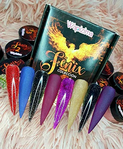 Wapizima Nails Fenix Acrylic Collection 8 frascos 7 g c/u miniatura 2