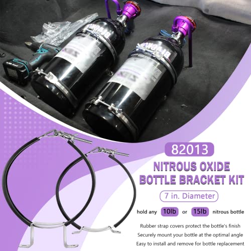 Bonbo WIN82013 82013 Nitrous Oxide Bottle Bracket Mount Kit 7 Inch Nos Single Bottle Holder Bracket thumb #1