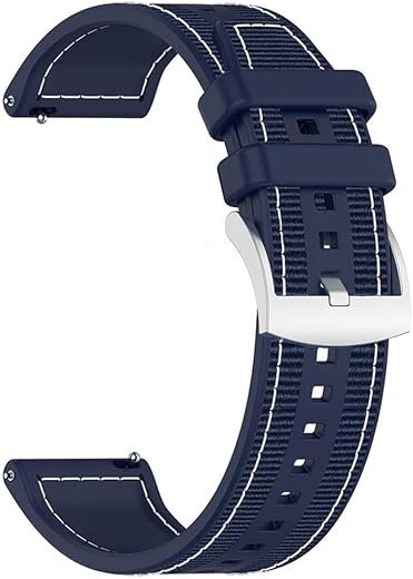 AONES Watch Strap Nylon Silicone Belt 20mm Compatible for Fire-Boltt Epic Plus 1.83 Inch Smartwatch Band