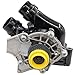 NewYall Water Pump and Temp Temperature Sensor and Gaskets for Audi A3 A4 A5 A6 Q3 TT Quattro allroad Volkswagen Beetle CC Eos Tiguan GTI Jetta Passat 2008-2016